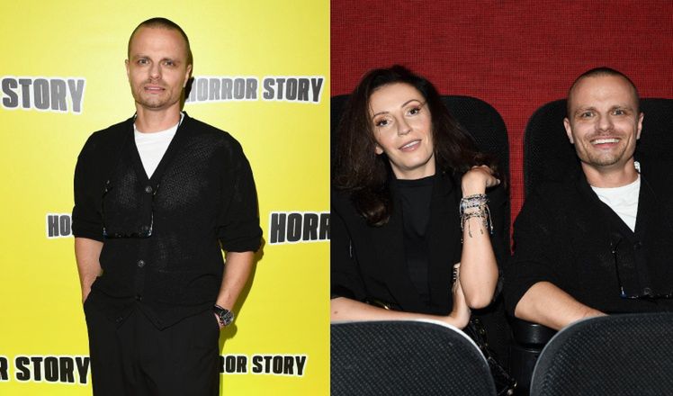 Marcin Hakiel i jego partnerka Dominika na premierze filmu