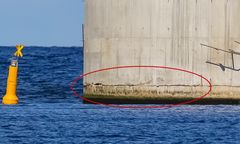 Nowiutki przekop Mierzei Wiślanej jakby pęknięty