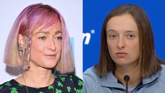 WYMOWNA grafika Matyldy Damięckiej. Tak nawiązała do pytania o... koraliki we włosach Igi Świątek. W punkt?