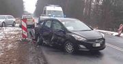 Zielona Góra: Wypadek na DK32. Ranna jedna osoba