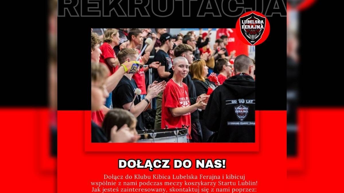 grafika rekrutacja do Klubu Kibica "Lubelska Ferajna"