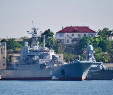 Trafili w okręt desantowy na Krymie. Wystrzelili rakietę Neptun