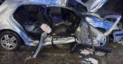 Szkarada: Zderzenie czołowe Volkswagena z ciężarówką. 4 osoby trafiły do szpitala