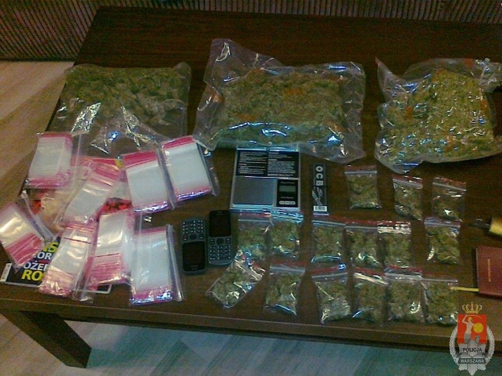 Ponad pół kilograma marihuany na Wilanowie