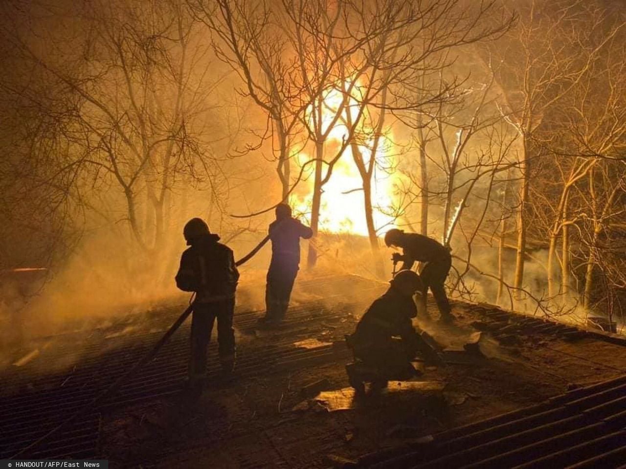 Wojna w Ukrainie. Płoną lasy wokół elektrowni atomowej w Czarnobylu