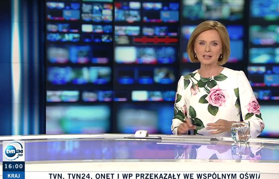 Jolanta Pieńkowska prowadziła "Fakty po południu" w TVN24