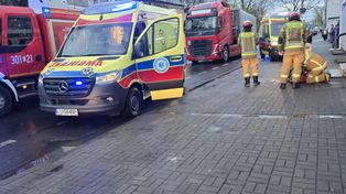 Lublin: Groźny wypadek. Mężczyzna potrącony przez ciężarówkę