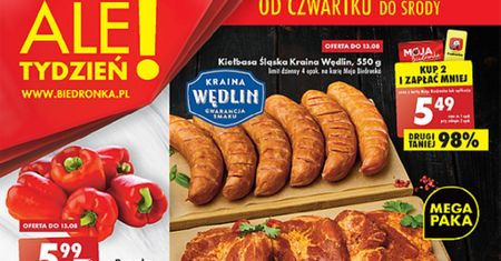 Biedronka najnowsza gazetka od czwartku 11 sierpnia. Promocje w Biedronce 11.08-17.08