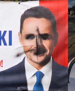 Oszczędził tylko jednego. Seryjny niszczyciel plakatów ustalony