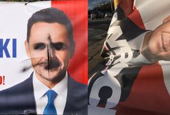 Oszczędził tylko jednego. Seryjny niszczyciel plakatów ustalony