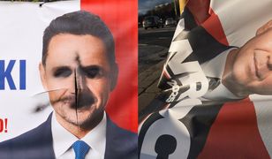 Oszczędził tylko jednego. Seryjny niszczyciel plakatów ustalony