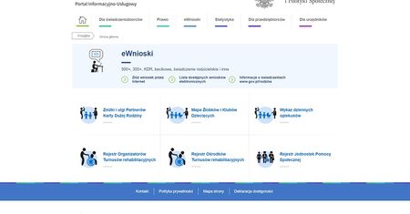 Strona eWnioski Empatia nie działa. „Wystąpił błąd podczas weryfikacji tożsamości”