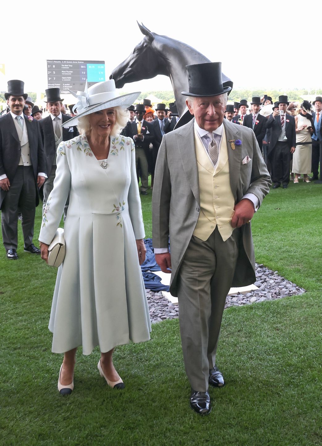 Król Karol i królowa Camilla na Royal Ascot