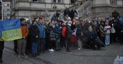 Legnica: Manifestacja poparcia dla Ukrainy. Było dużo wzruszeń i emocji