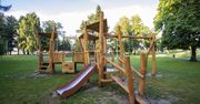 Tychy. Nowy plac zabaw, jest naturalnie i estetycznie