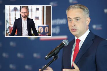 Jakub Turowski i minister Krzysztof Gawkowski. 
