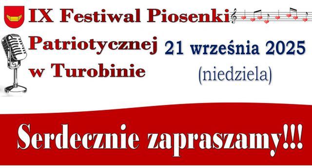 Festiwal Piosenki Patriotycznej w Turobinie już w ten weekend. Wystąpią zespoły oraz soliści