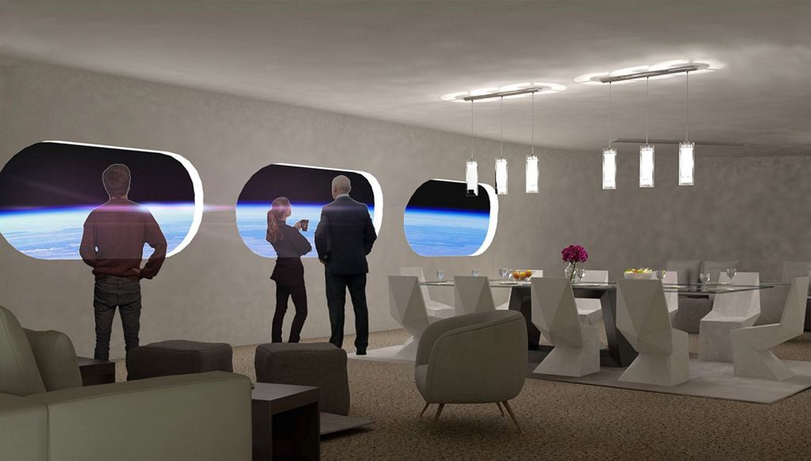 Wizualizacja kosmicznego hotelu Voyager