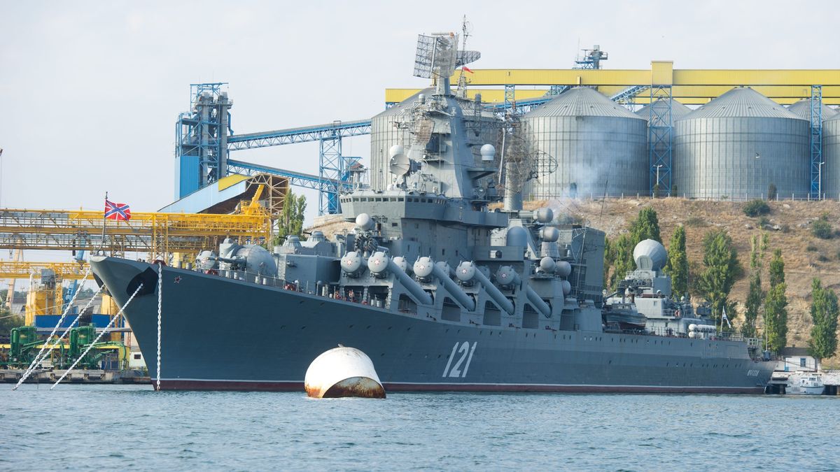 Okręt flagowy Floty Czarnomorskiej "Moskwa"