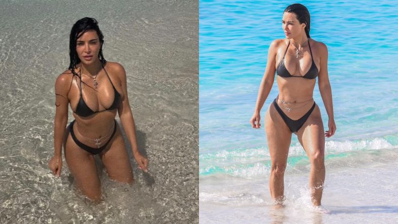 Kim Kardashian - Instagram vs. zdjęcia paparazzi