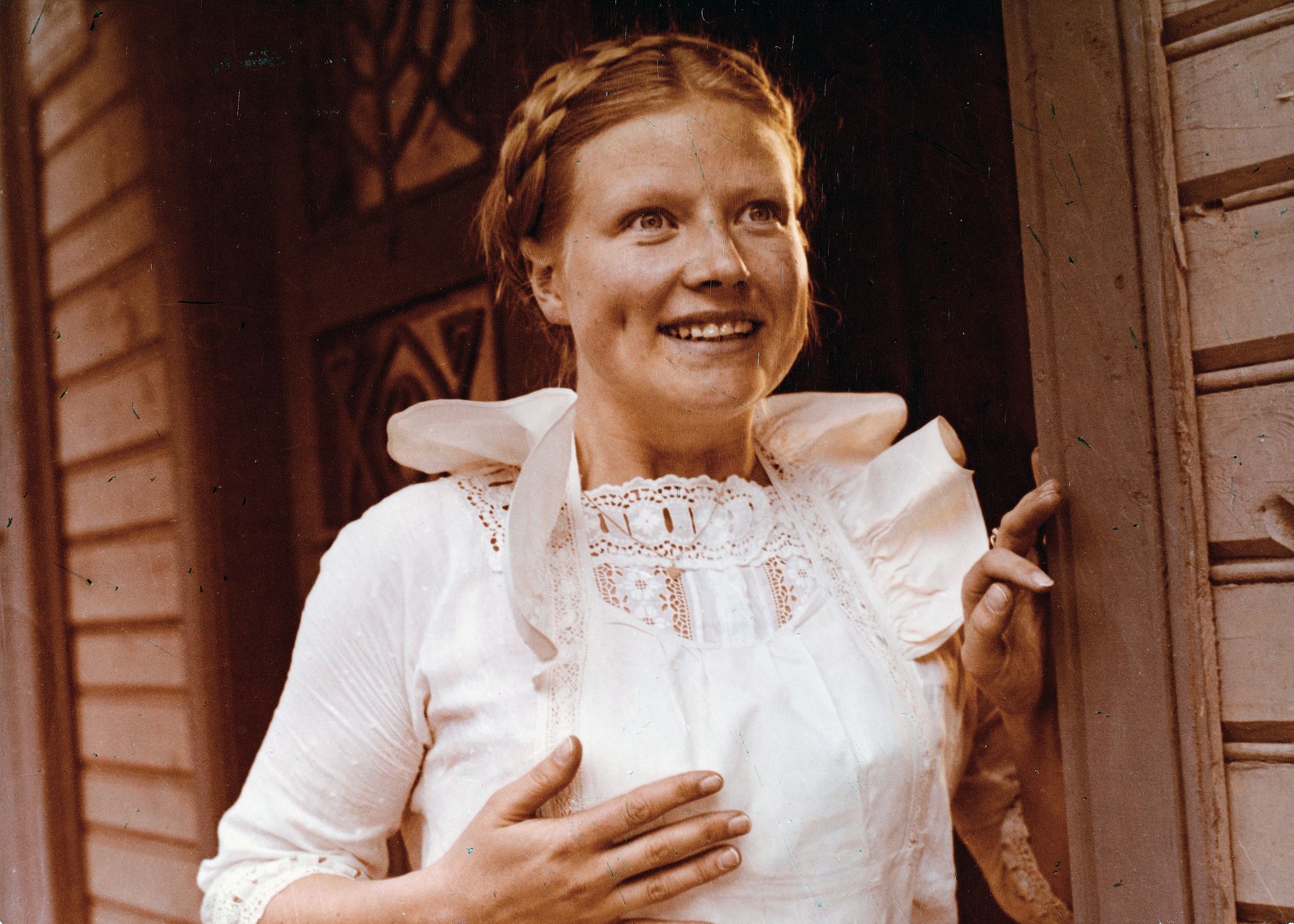 Bożena Dykiel w filmie "Ziemia obiecana"