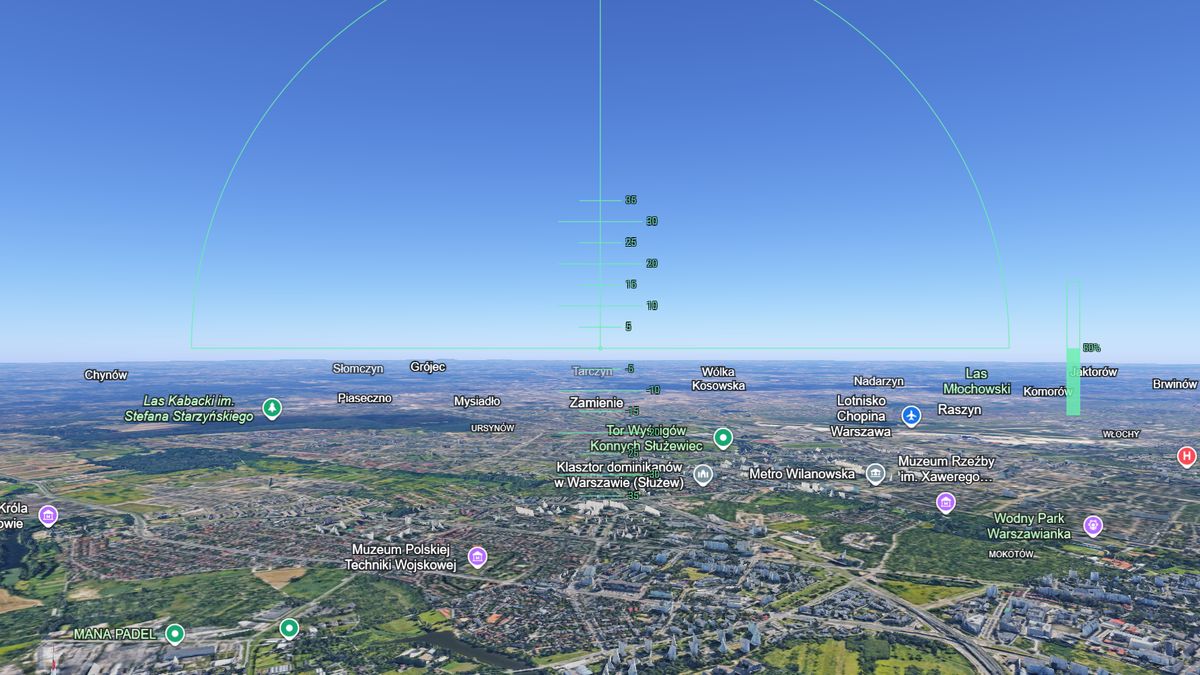 Symulator lotu w Google Earth