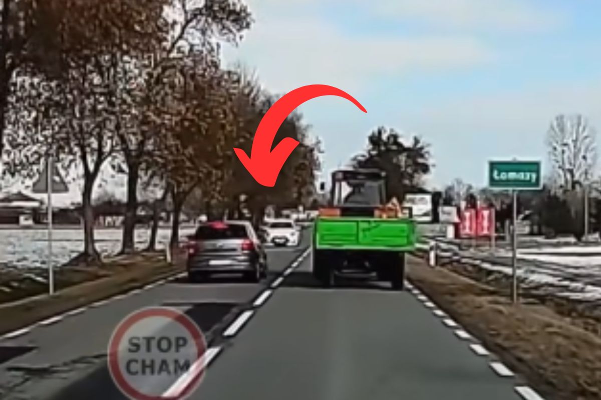 Chciał wyprzedzić traktor. W sieci zawrzało. "Brak wyobraźni"