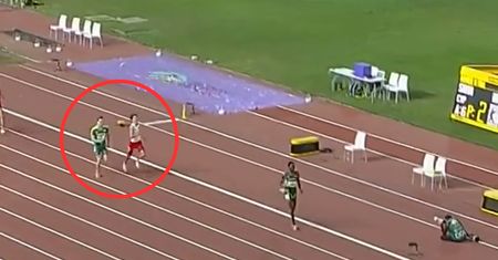 Polak biegł po medal i nagle wydarzył się dramat. Nagranie niesie się po sieci