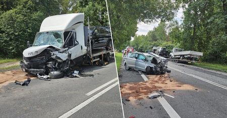 Czołowe zderzenie. 58-latek zginął
