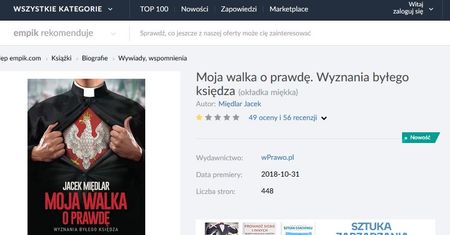 Afera w sieci o Międlara. Empik dla money.pl: sprzedaż książki zablokowana