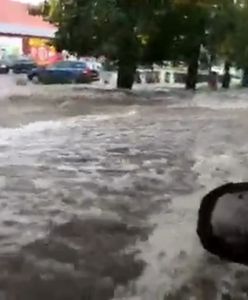 Cyklon Peggy uderzył w Gorzowie. Ulice zamieniły się w rwące potoki