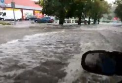 Cyklon Peggy uderzył w Gorzowie. Ulice zamieniły się w rwące potoki