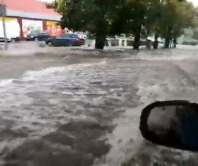 Cyklon Peggy uderzył w Gorzowie. Ulice zamieniły się w rwące potoki