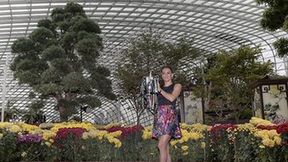 Sesja zdjęciowa Agnieszki Radwańskiej w Singapurze