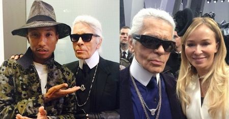 Pharrell Williams pozuje z Karlem Lagerfeldem!