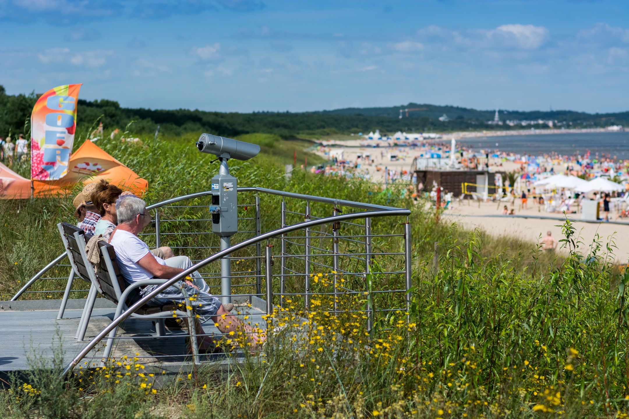 Pogoda plaża bałtyk wakacje świnoujście polskie morze Polska