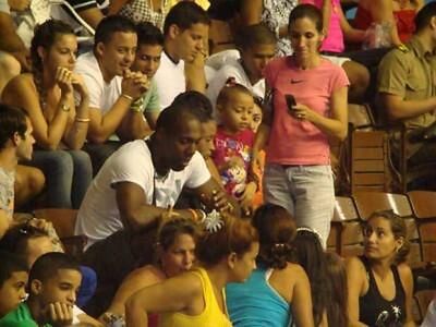 Simon na meczu Kuba-Rosja