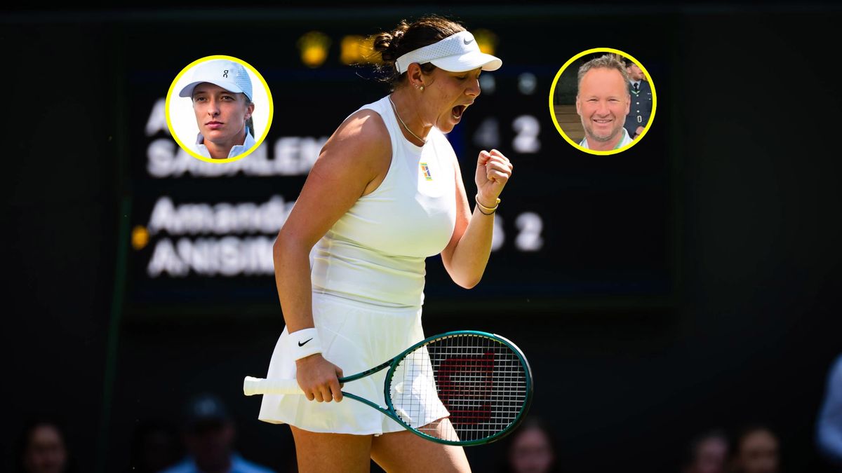 Getty Images / Robert Prange oraz Facebook/Maciej Lincer / Na zdjęciu: Amanda Anisimova, Iga Świątek i Maciej Lincer