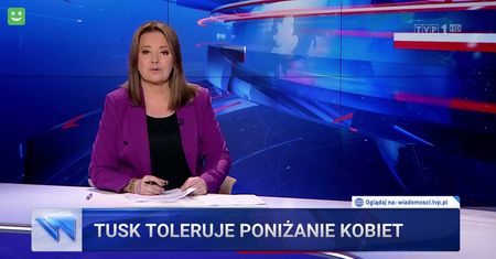 "Wiadomości" znowu obwiniają Tuska. Tym razem za chamstwo Sikorskiego