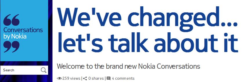 Nowy wygląd Nokia Conversations (fot. Nokia)