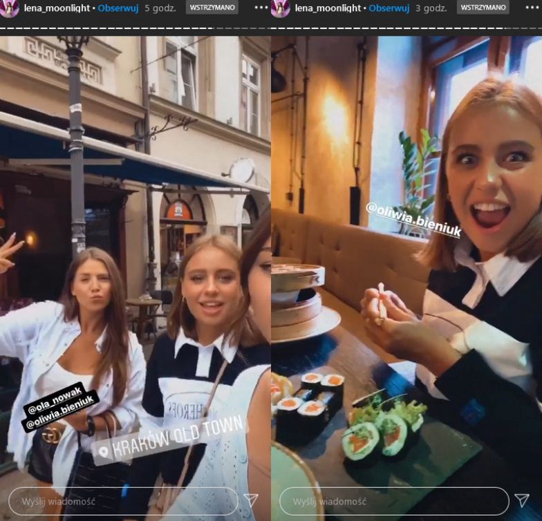 Oliwia Bieniuk spotkała się na planie filmu ze znanymi instagramerkami