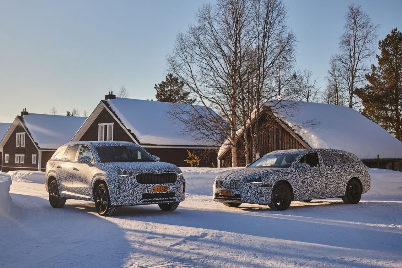 Skoda Kodiaq i Superb testowane na dalekiej północy. Premiera jesienią