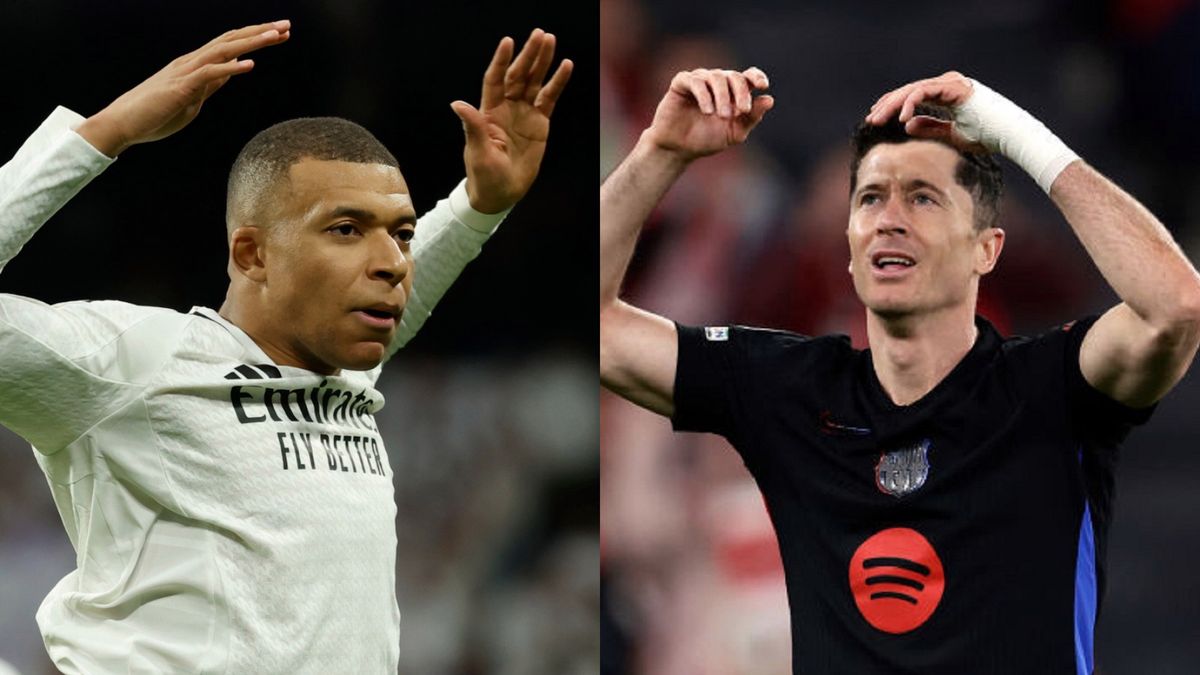 PAP/EPA / Mariscal / Getty Images / Eric Verhoeven/Soccrates / Na zdjęciu: Kylian Mbappe i Robert Lewandowski