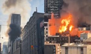 Potężne eksplozje w centrum Toronto. Budynek stanął w płomieniach