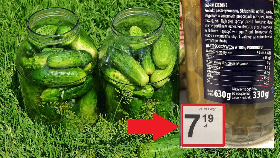 Ceny ogórków kiszonych w popularnym dyskoncie wahają się od 11 do niemal 22 złotych za kilogram.