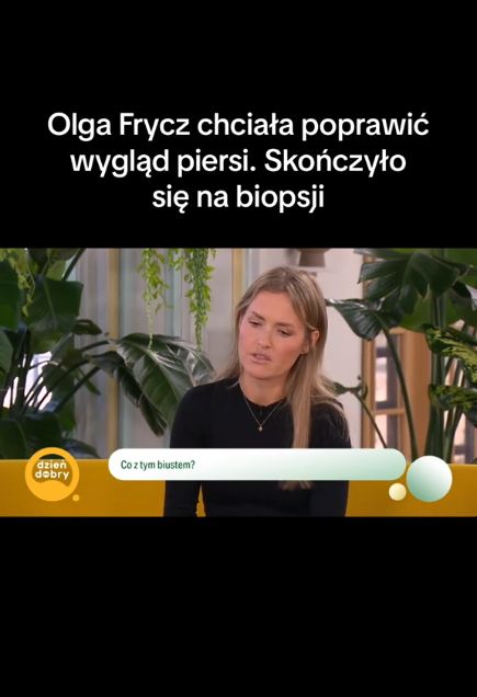 Olga Frycz poddała się poprawce biustu. Twierdzi, że żałuje