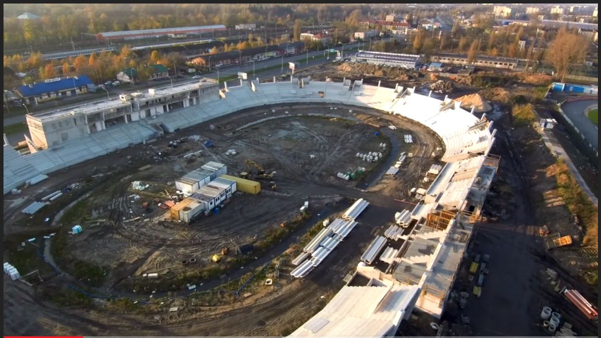 Zdjęcie okładkowe artykułu: Materiały prasowe / Piotr Mieczyński / Budowa stadionu Orła Łódź