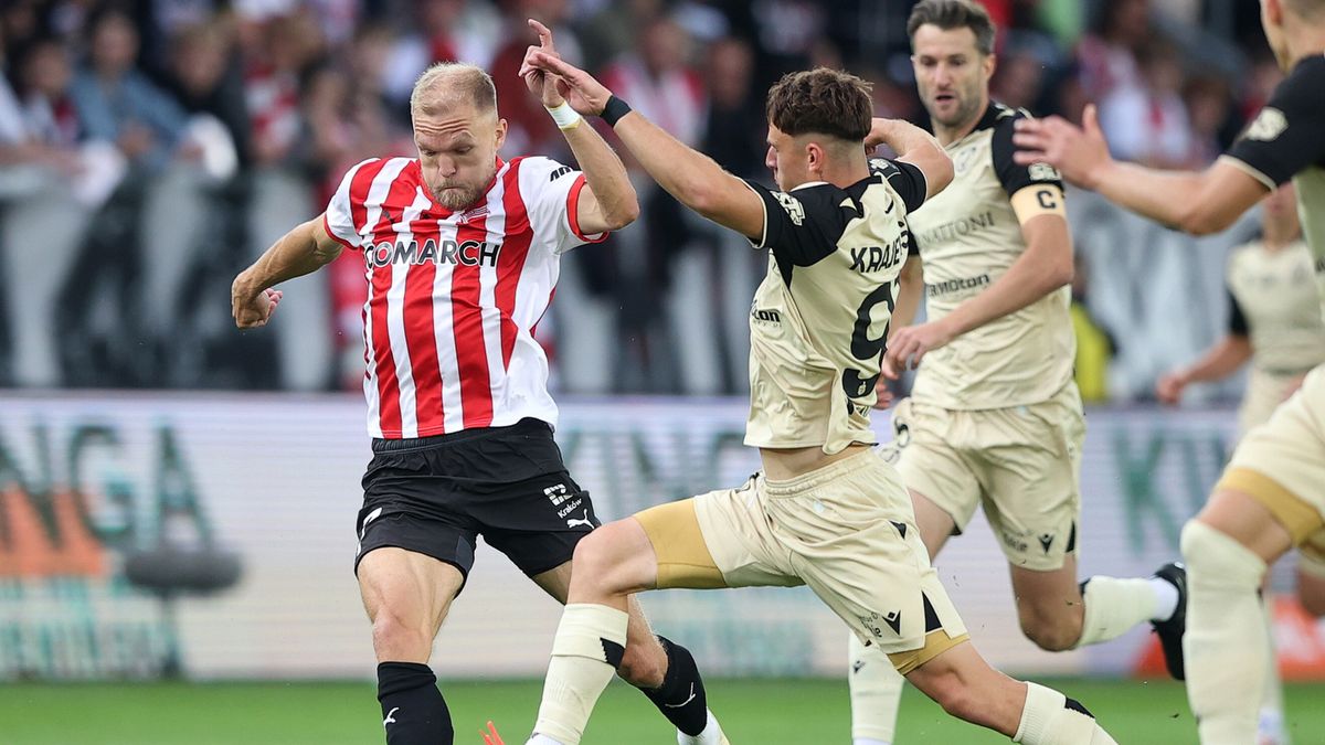 PAP / Łukasz Gągulski / Mecz PKO Ekstraklasy: Cracovia - Widzew Łódź