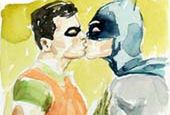 Batman i Robin w homoerotycznych pozach