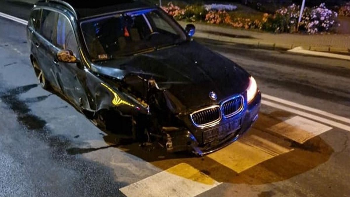 Kierowcę bmw zatrzymała policja